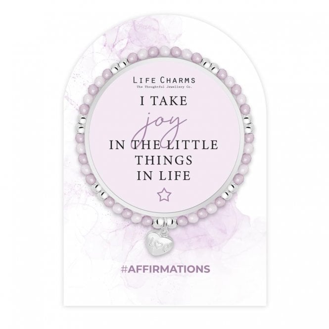 Life Charms Affirmations I Take Joy In The Little Things In Life Bracelet