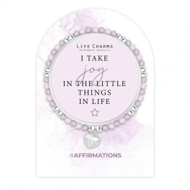 Affirmations I Take Joy In The Little Things In Life Bracelet