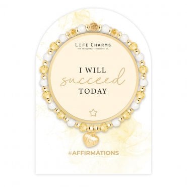 Affirmations I Will Suceed Today Bracelet