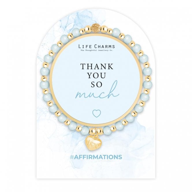 Life Charms Affirmations Thank You So Much Bracelet