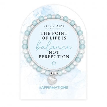 Affirmations The Point Of Life Is Balance Not Perfection Bracelet