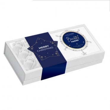 Beautiful Friend Charm Bracelet in Christmas Flower Box