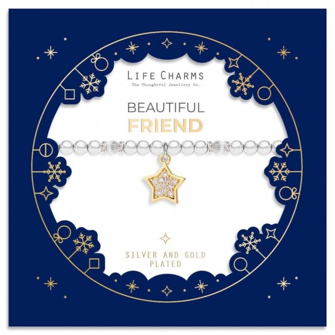 Life Charms Beautiful Friend Christmas Sleeve Bracelet