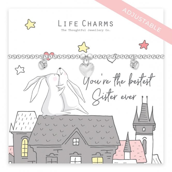 Life Charms Bestest Sister Ever Bracelet