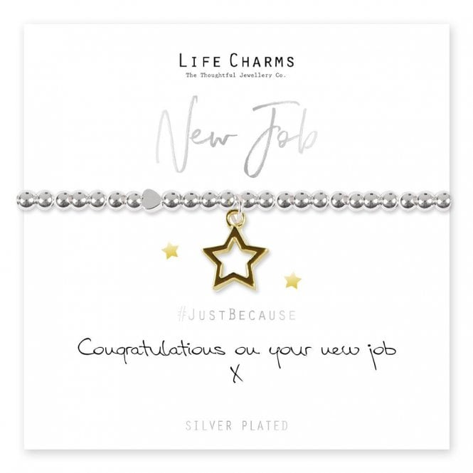 Life Charms Congratulations on Your New Job Bracelet