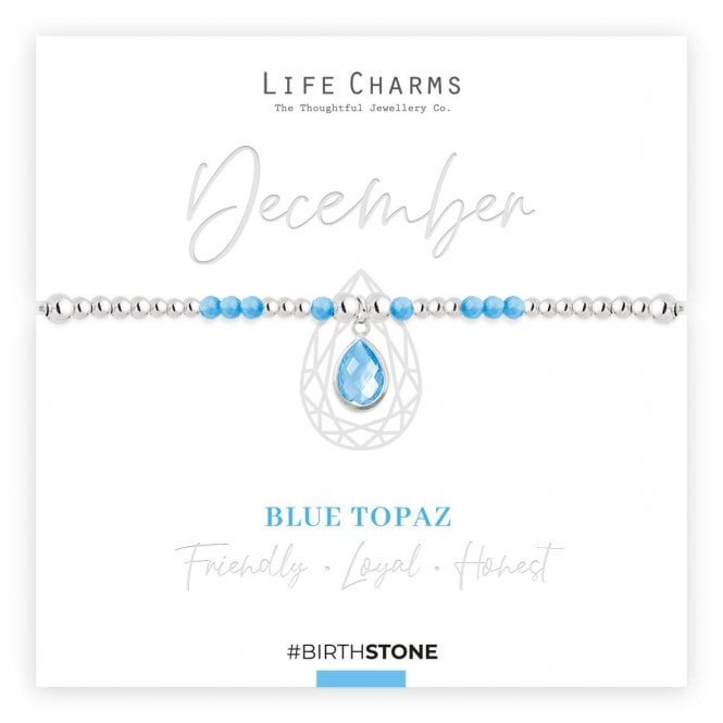 Life Charms December Birthstone Bracelet