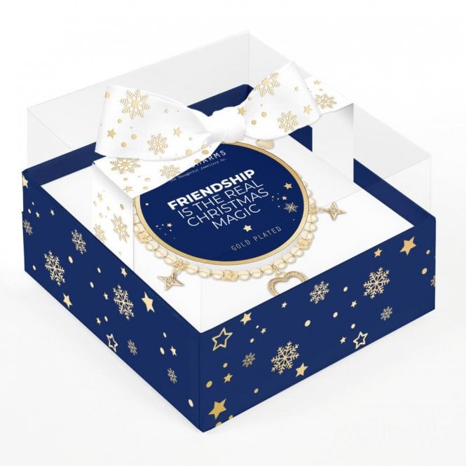Life Charms Friendship is the Real Christmas Magic Charm Bracelet in Gift Box