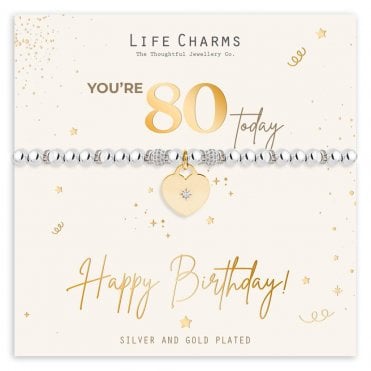 Happy 80th Birthday Bracelet