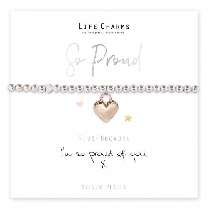Life Charms I`m So Proud of You Bracelet