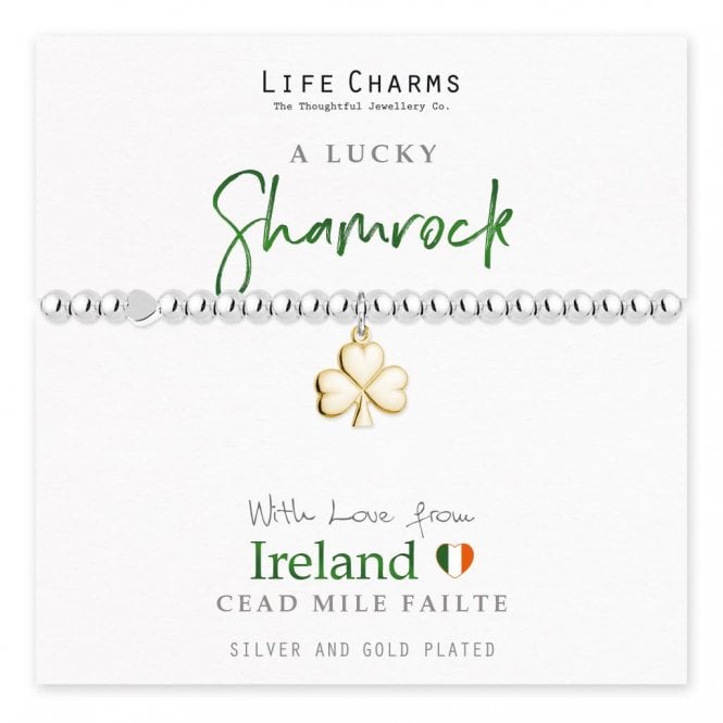 Life Charms Irish Shamrock Bracelet