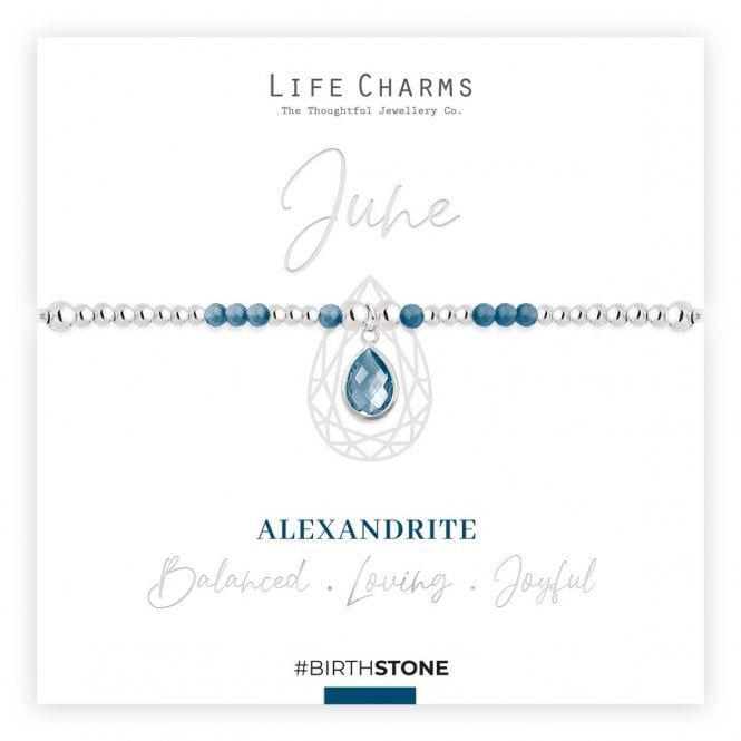 Life Charms June Birthstone Bracelet