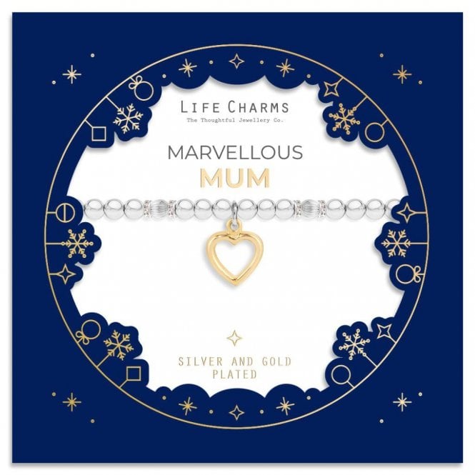 Life Charms Marvellous Mum Christmas Sleeve Bracelet