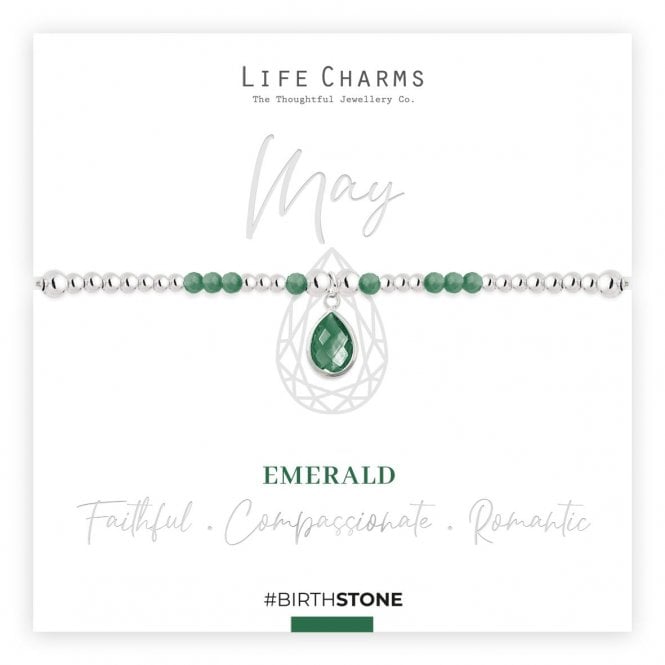 Life Charms May Birthstone Bracelet