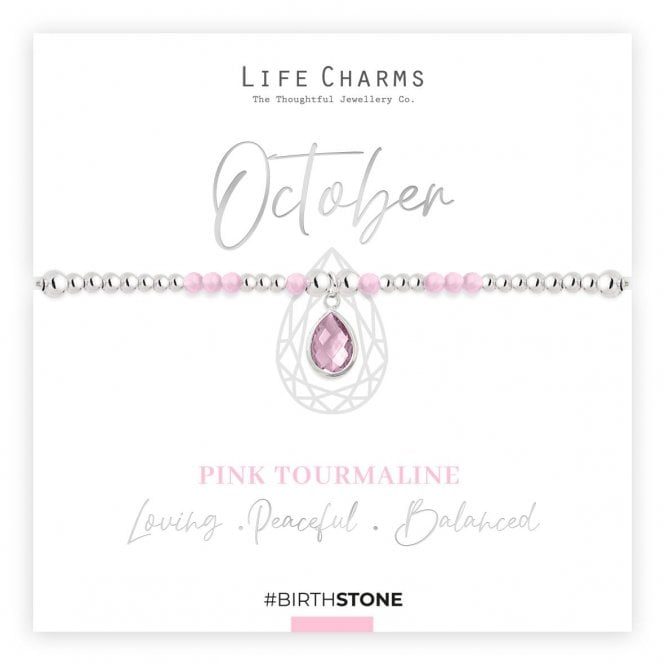 Life Charms October Birthstone Bracelet