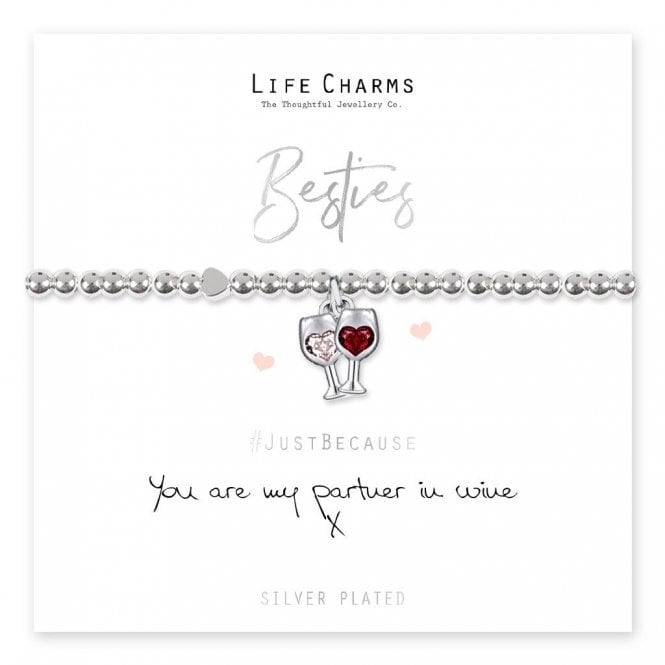 Life Charms Partners in Wine Bracelet