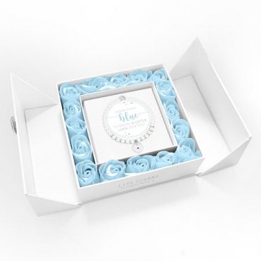 Something Blue Bracelet in Blue Flower Box