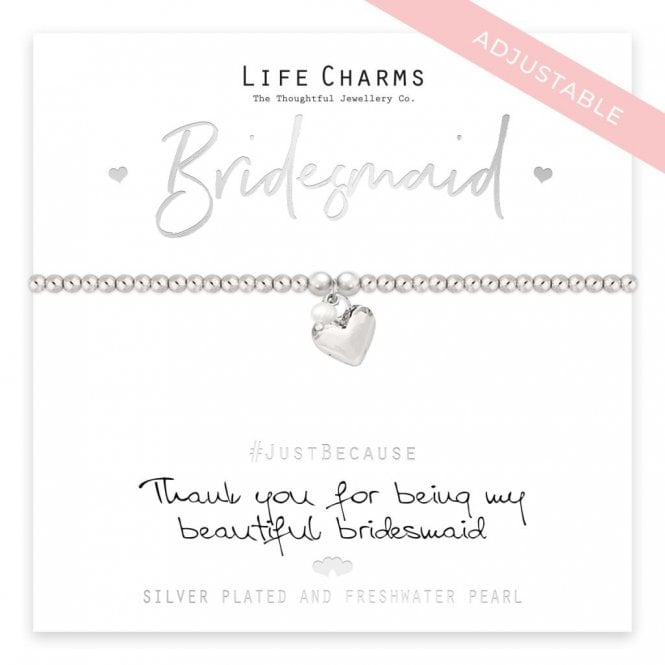 Life Charms Thank You Bridesmaid Bracelet
