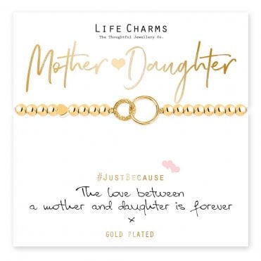The Love Between a Mother & Daughter Gold Plated Bracelet