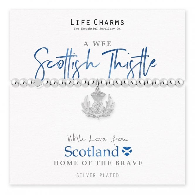 Life Charms With Love From Scotland Thistle Bracelet
