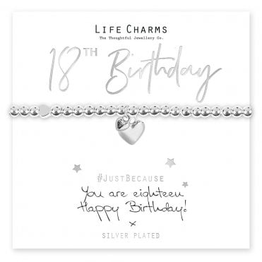 You Are 18 Puffed Hearts Bracelet