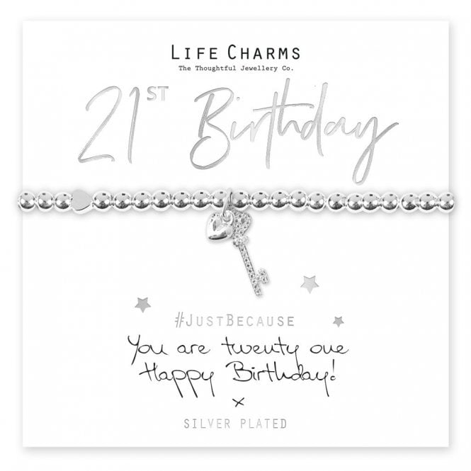 Life Charms You Are 21 Key Bracelet
