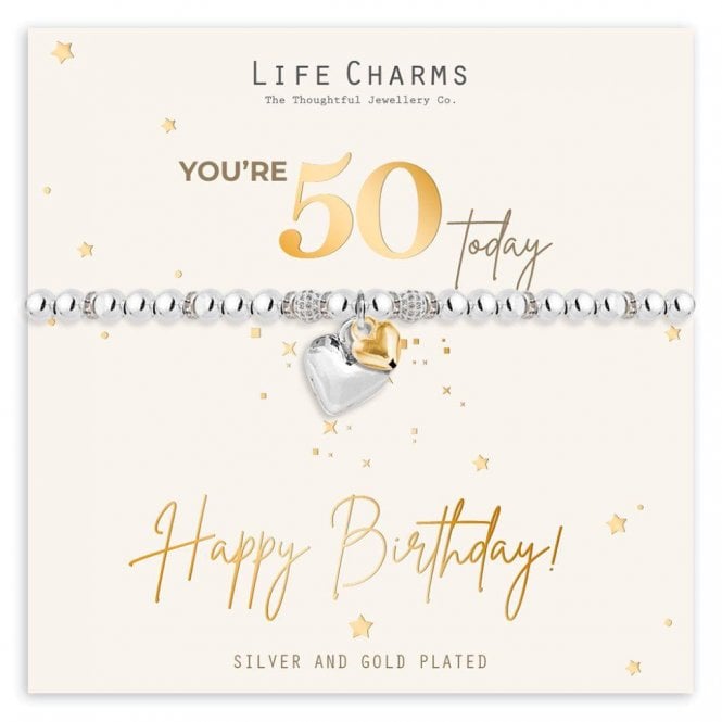 Life Charms You are 50 Bracelet