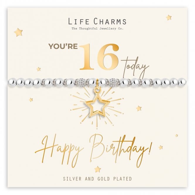 Life Charms You're 16 Today Bracelet