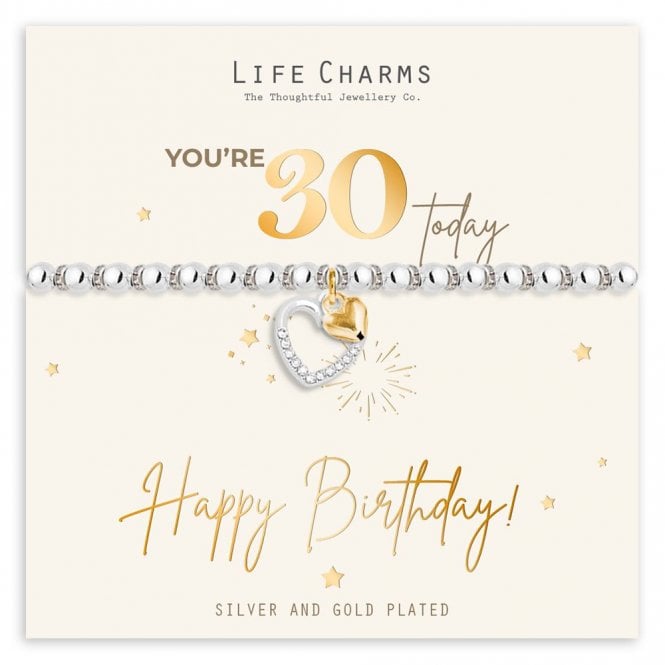 Life Charms You're 30 Today Bracelet