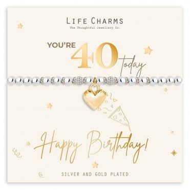 You're 40 Today Bracelet