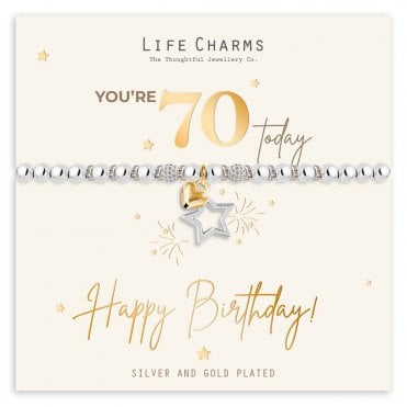 You're 70 Today Bracelet