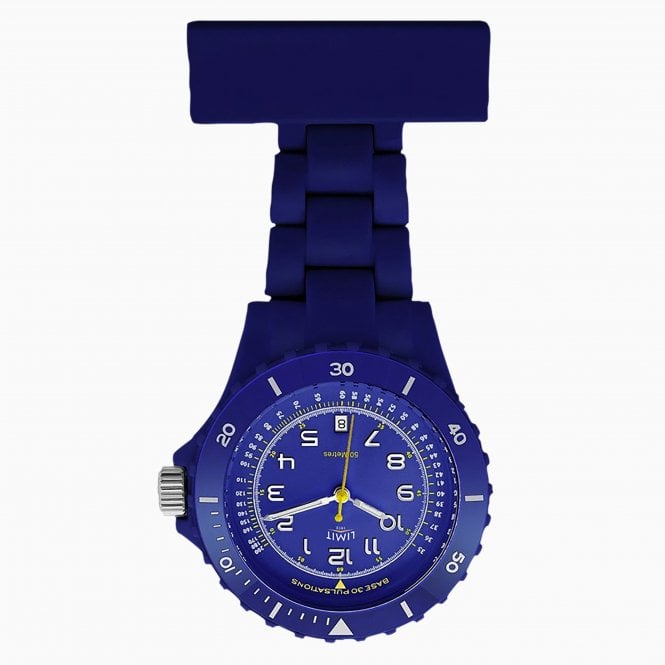 Limit Ladies Rnd Blue Dial Wh Blue Nurses Fob
