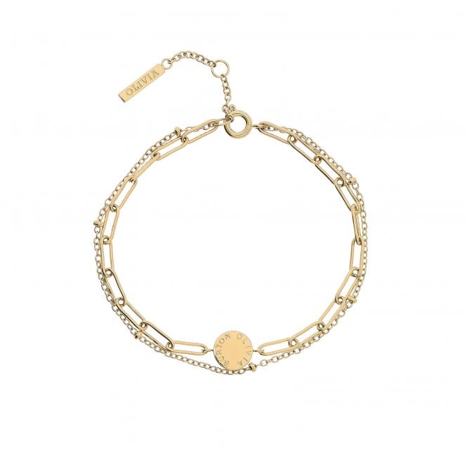 Olivia Burton Classic Illusion Gold Stacking Bracelet 24100066
