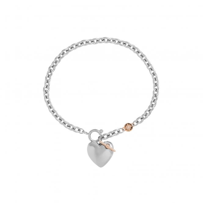 Olivia Burton Classic Knot Heart Silver Bracelet 24100035