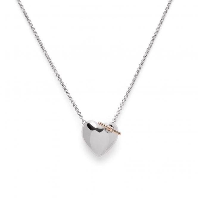 Olivia Burton Classic Knot Heart Silver Necklace 24100031
