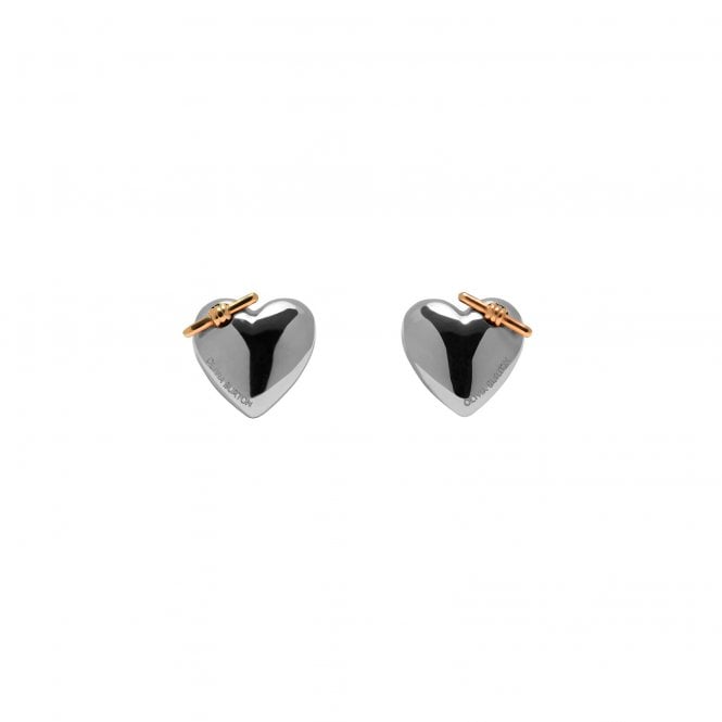 Olivia Burton Classic Knot Heart Silver Stud Earrings 24100038