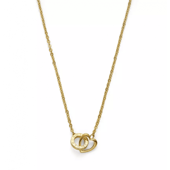 Olivia Burton Gold Plated Heart Interlink Necklace 24100500
