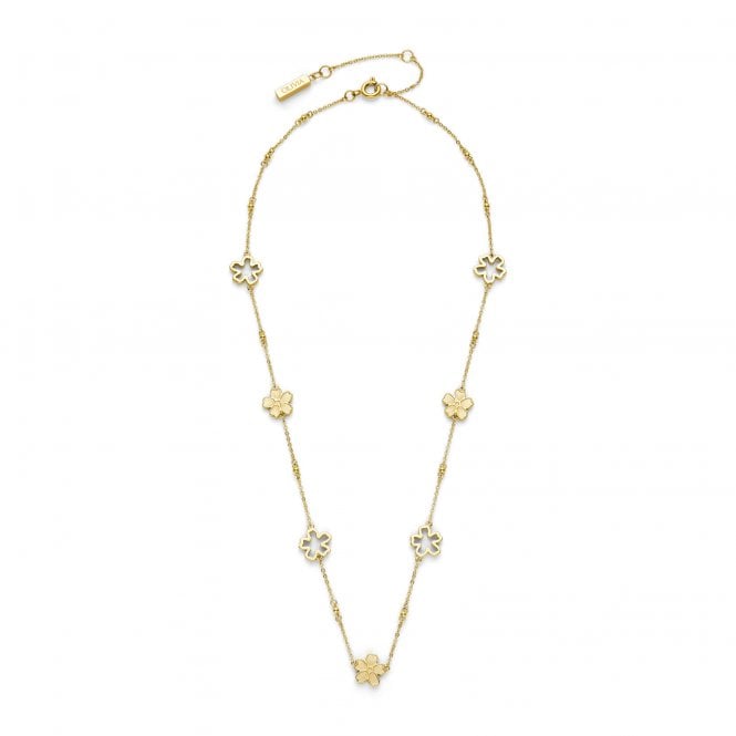 Olivia Burton Ladies Forget Me Not Gold Plated Floral Necklet 24100541