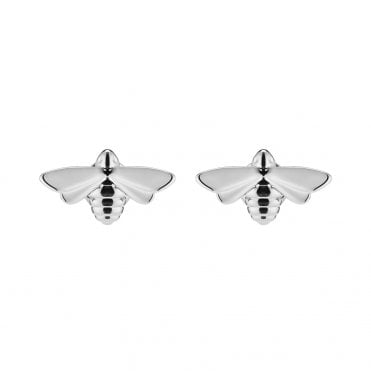 Ladies Honey Bee Stainless Steel Bee Stud Earrings 24100478