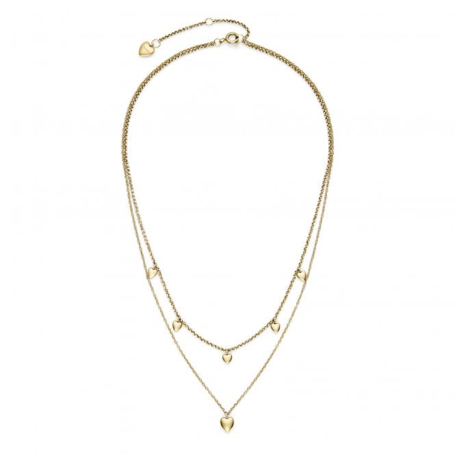 Olivia Burton Ladies Mini Hearts Gold Plated Layered Necklace 24100457