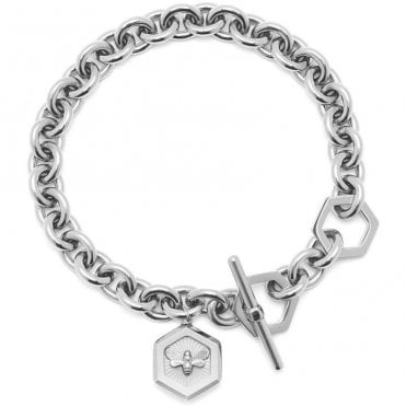 Ladies MINIMA BEE Stainless Steel Honeycomb Toggle Bracelet 24100102