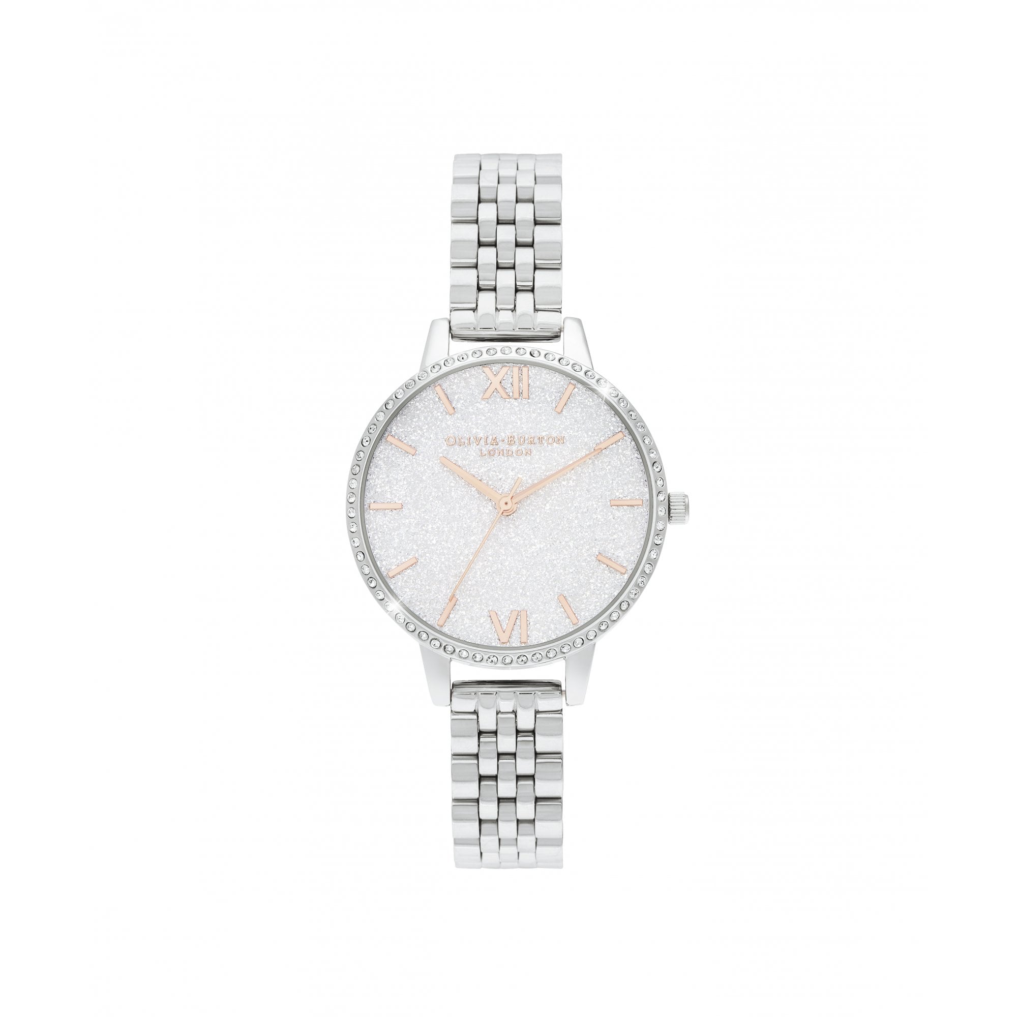Olivia Burton White Demi Glitter Dial Sparkle Bezel Watch (Model OB16GD68) Ladies Sparkle Bee Watch (OB16GB10) main image 2