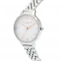 Olivia Burton White Demi Glitter Dial Sparkle Bezel Rose 