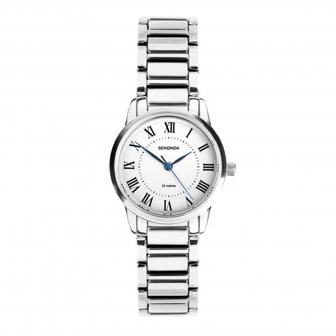 Sekonda Ladies Beaumont Round 50 metres Dial Stainless Steel Bracelet Watch 40680
