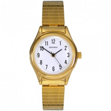 Sekonda Ladies Gold Expander Bracelet Watch 4602