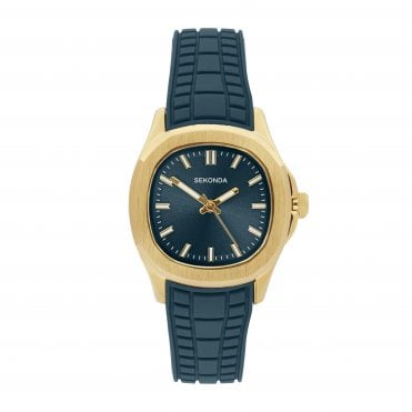 Ladies OCTAIRE Teal TV Dial Teal Silicone Strap Watch 40797