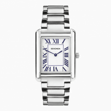 Mens CLEMENT White Dial Stainless Steel Bracelet Watch 30272