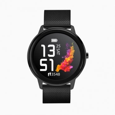 Mens Flex Black Smart Watch 40529