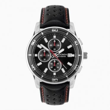 Mens Rnd Blk Chrono 50M Date Dial Blk St