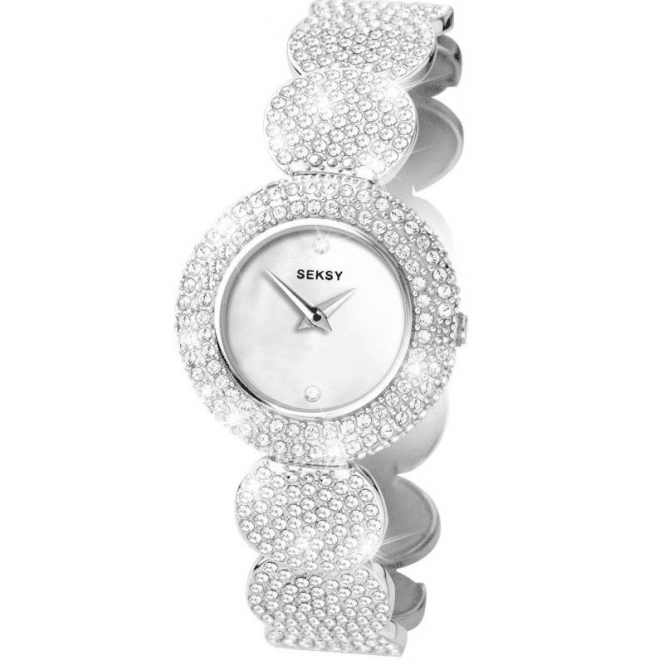 Seksy Ladies 4851 Elegance Swarovski Crystals Set Bracelet Watch