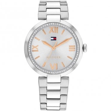 Ladies ALICE Round Silver Dial Stainless Steel Bracelet Watch 1782681